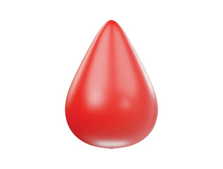 Fototapeta premium Blood icon 3d render illustrtion