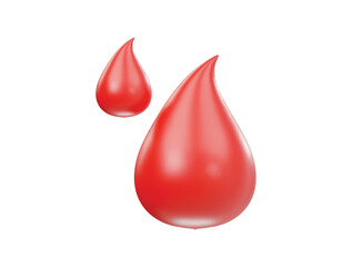 Obraz premium Blood icon 3d render illustrtion