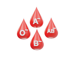 Obraz premium Blood icon 3d render illustrtion