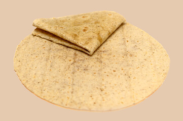Thin, tasty, round lavash. Home-baked bakery product.