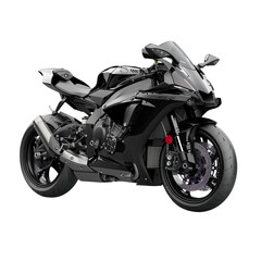 Black Yamaha YZF-R1  Superbike Motorcycle