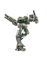 combat machine is turning left