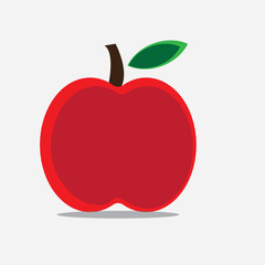red apple illustration