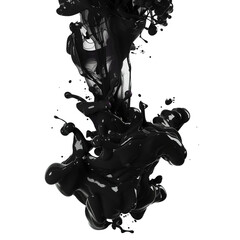 Black Liquid Splashing