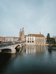 Obraz premium Lake View of Old Town Stein Am Rhein Switzerland