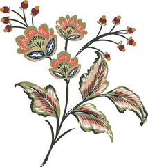 Paisley cashmere Botanical Floral