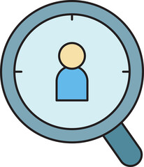 Customer Search Magnifier Icon
