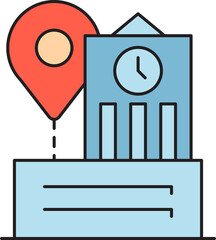 School and Location Pin Icon

