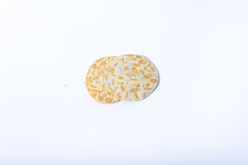 Tempe or Keripik Tempe. Tempeh chips a typical Indonesian food.