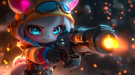 A Cartoon character cute MOBA  Multiplayer Online