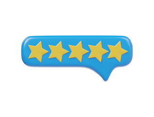 Review icon 3d render illustration