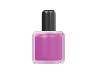 Nail polish icon 3d render illustration