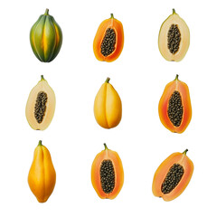 papaya transparent background