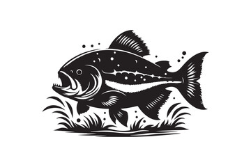 Carp  fish vector art and illustration