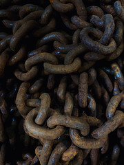 Fototapeta premium Urban background. rusty chain. 