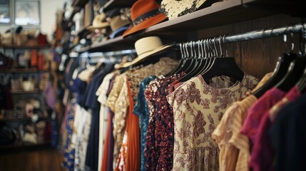 Step Back in Time: Vintage Fashion Boutique with 1930s & 1940s Dresses, Hats, & Accessories