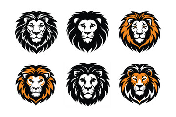 lion head icon vector illustration 
