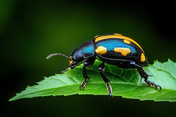 Beetles, feeding on leaves, tiny herbivores show the complexity of plant-insect interactions