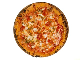Deliciously Baked Artisan Pizza with Fresh Vegetable Toppings on Rustic Crust