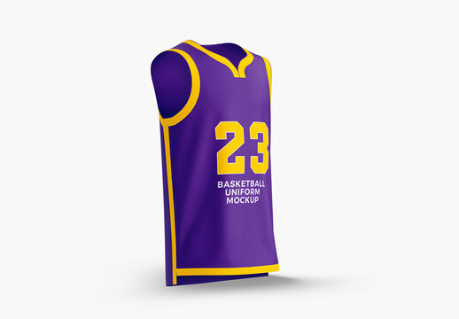 Top Tank Basketball Mockup - Half Side