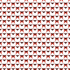 Seamless pattern with geometric motifs in three colors