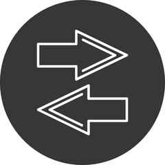 Left Right Vector Icon Design