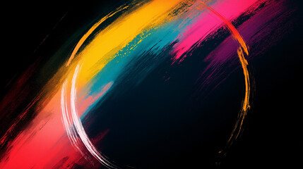 bright colours paint abstract strokes 