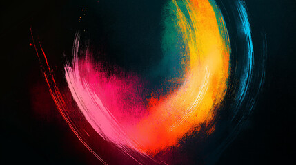 bright colours paint abstract strokes 