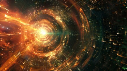 Mesmerizing Cosmic Explosion of Radiant Galactic Energy and Light