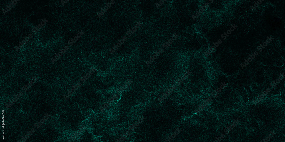 Wall mural green dust overlay particle abstract grunge texture on dark background. abstract distressed vintage 
