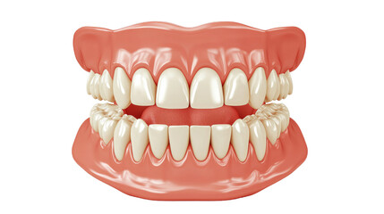 Fototapeta premium Perfect Smile White Teeth and Healthy Gums.