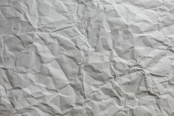 Fototapeta premium Crumpled white paper background texture