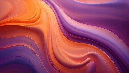 Fototapeta premium Abstract background with a wavy design in orange and purple