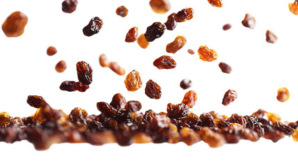 Obraz premium Raisins Falling On Pile.