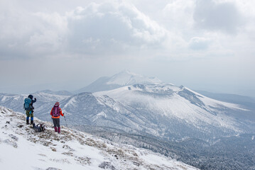 冬の霧島連山