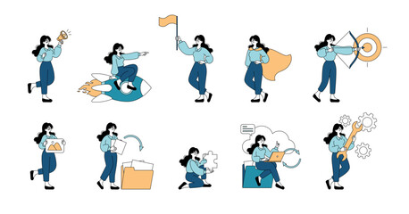 Business People. Flat Vector Illustration