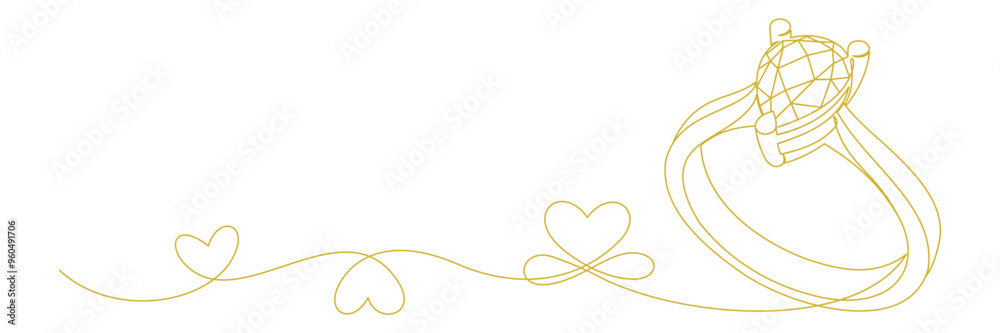 Sticker outline of the wedding ring 9...