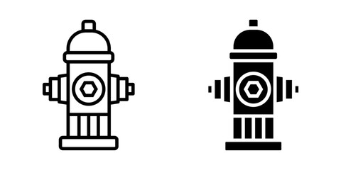 Set of Hydrant icons. for mobile concept and web design. vector illustration on white background