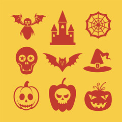 Halloween vector set