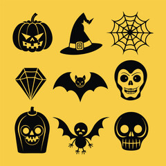 Halloween vector set