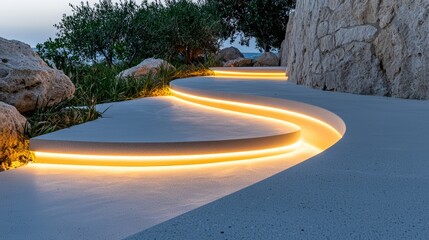 Using LED Strip Lights for Minimalist Outdoor Spaces, Discuss how LED strip lights can be used in minimalist outdoor spaces to provide soft, even lighting along pathways, stairs, or under benches.