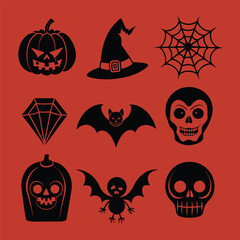 Halloween vector set