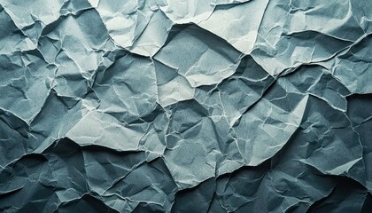 Obraz premium Close-up of a Gray, Crumpled Paper Texture