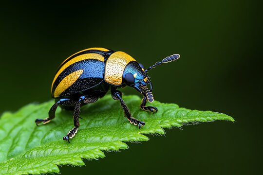 Beetles, feeding on leaves, tiny herbivores show the complexity of plant-insect interactions