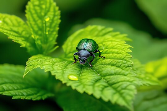 Beetles, hidden under leaves, secretive lives move silently in the undergrowth, unnoticed by most