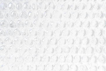 Plastic Bubble Wrap Texture on Transparent Background