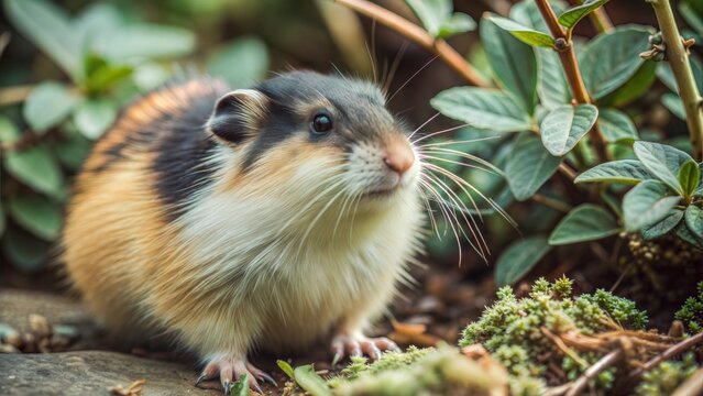 a lemming with beautiful natural background