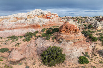 Unique geological formations at White Pocket, Arizona