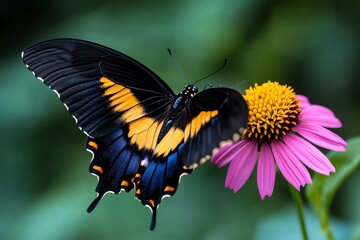 Butterflies on coneflowers, sipping nectar, vibrant wings add a splash of color to wildflower meadows