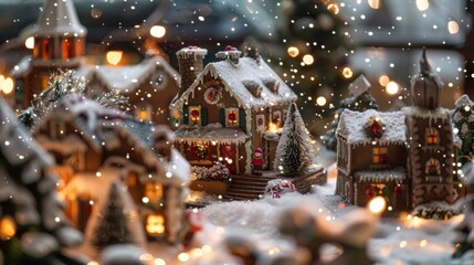 small christmas decoration houses